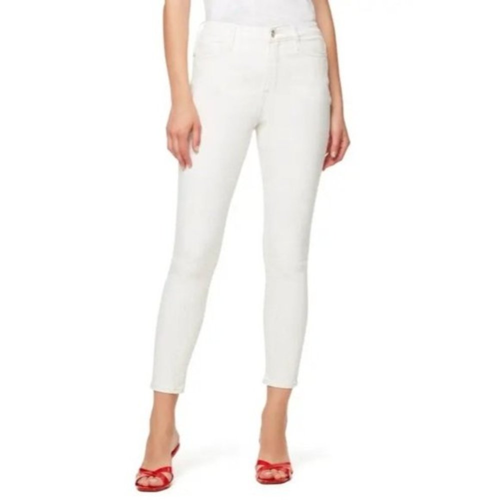 SANCTUARY Striped Social Standard High Waist Skinny Ankle Jeans